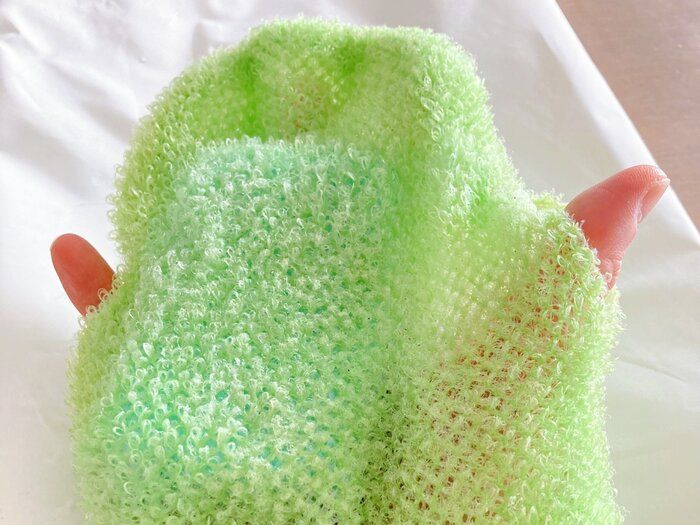 【家事グッズ】もう手放せない！ミトン仕様のネットブラシが万能すぎる！！