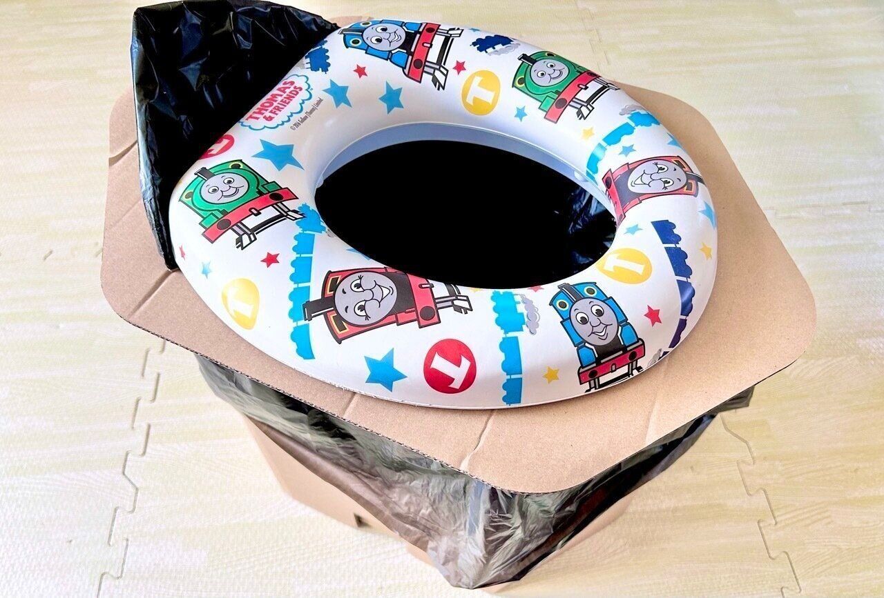 【子どもと防災】「これなら買いたい！」トイトレにも災害への備えにも役立つプチプラ簡易トイレ