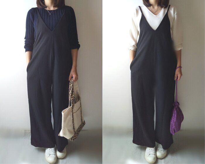 【coca】アラフォーにもオススメ！着痩せ効果抜群の大人っぽいサロペット♡