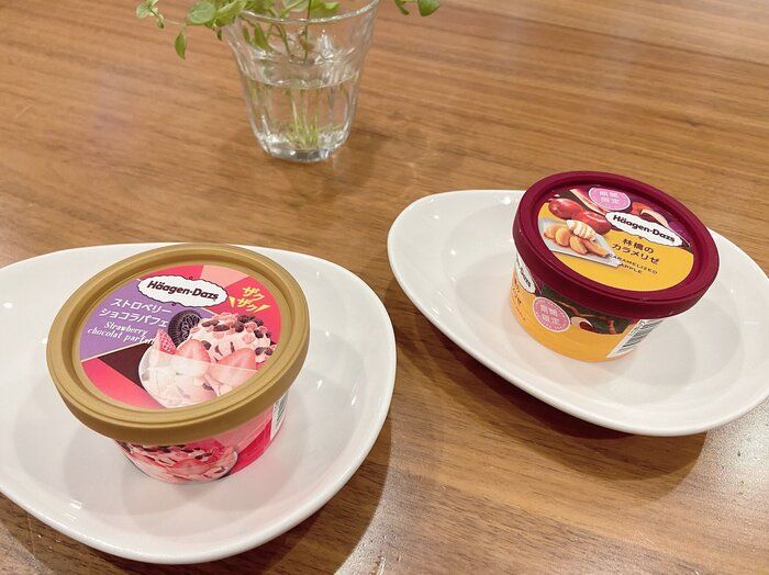 限定のハーゲンダッツが美味しくて幸せ！ストロベリーショコラパフェ・林檎のカラメリゼ