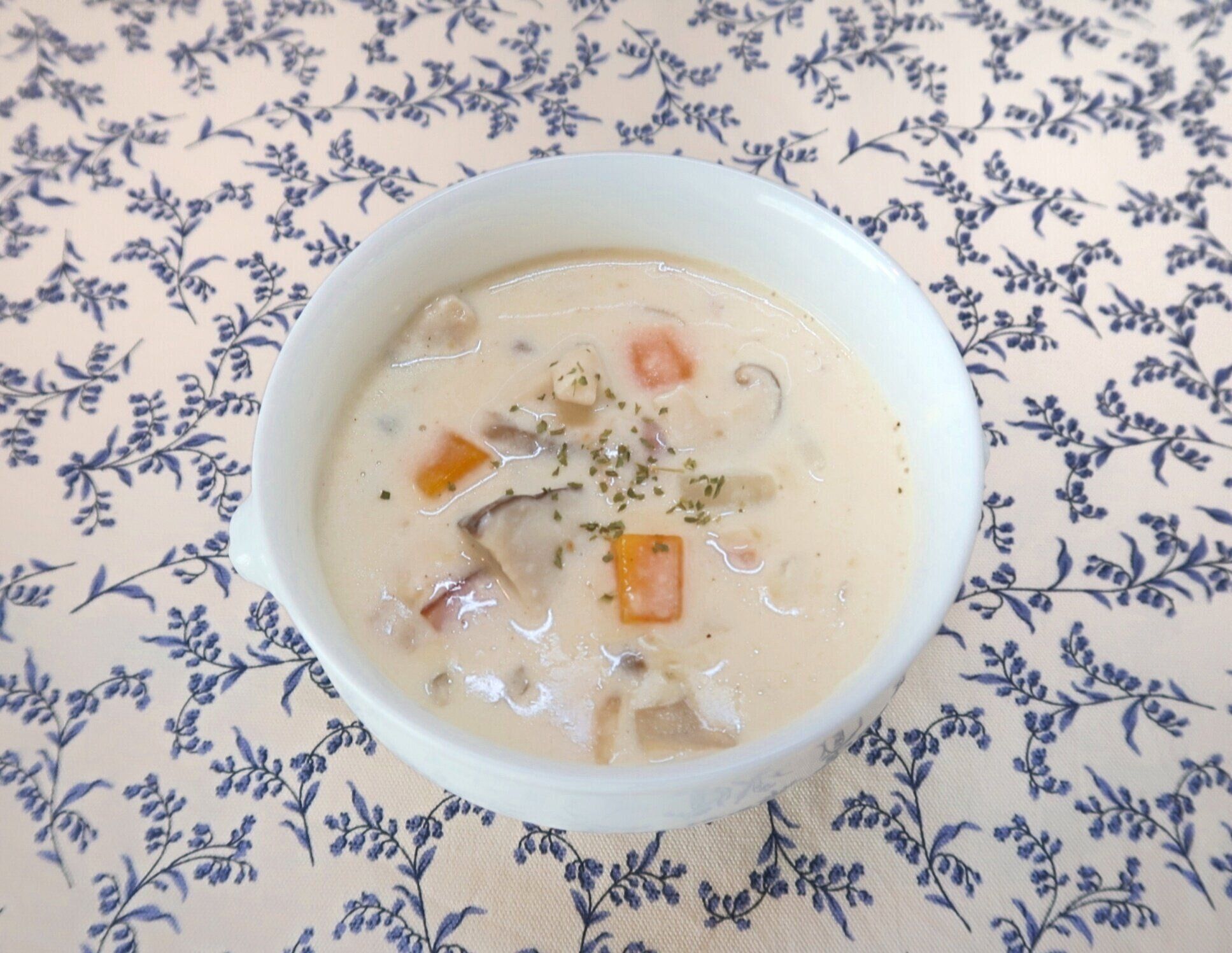 旬の旨味を味わう【しいたけのクリームスープ】のつくり方