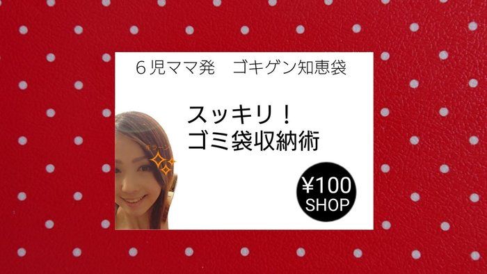地味に悩ましいゴミ袋…どう収納する？100円SHOPの◯◯で解決！