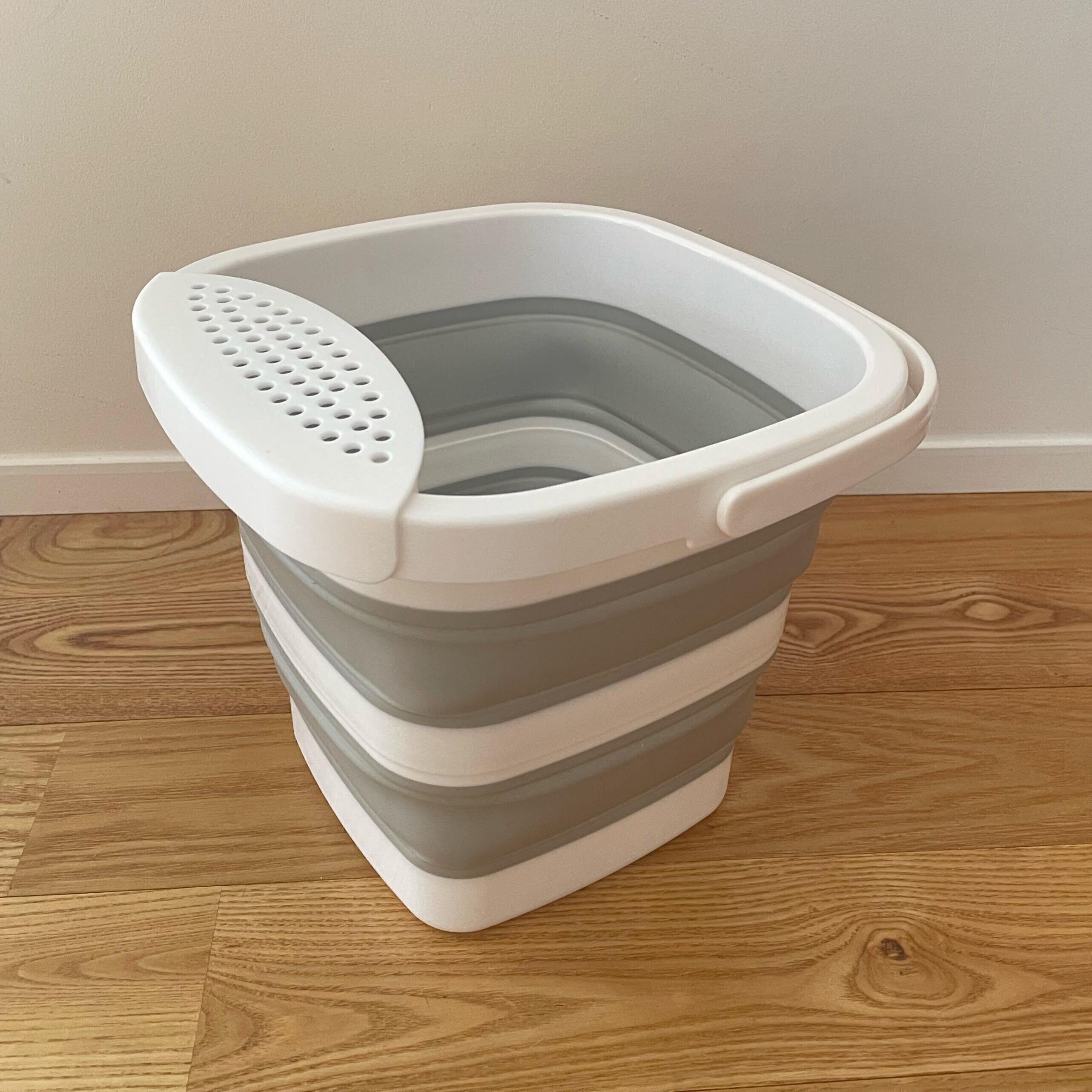 【ダイソー】SNSで大人気の”折り畳めるバケツ”に待望の新作登場！