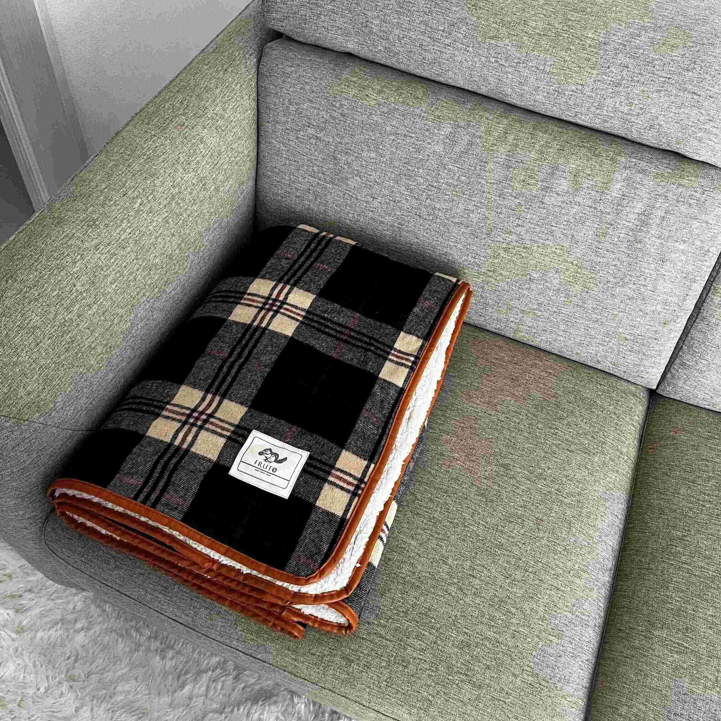 【楽天】手洗いOK！100×140もこもこふわふわ裏起毛のブランケット