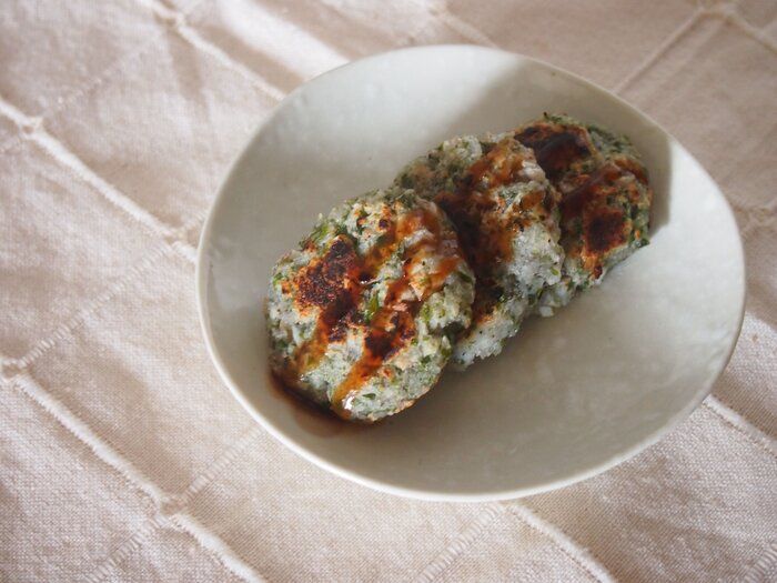 お好み焼き風　レンコンもち