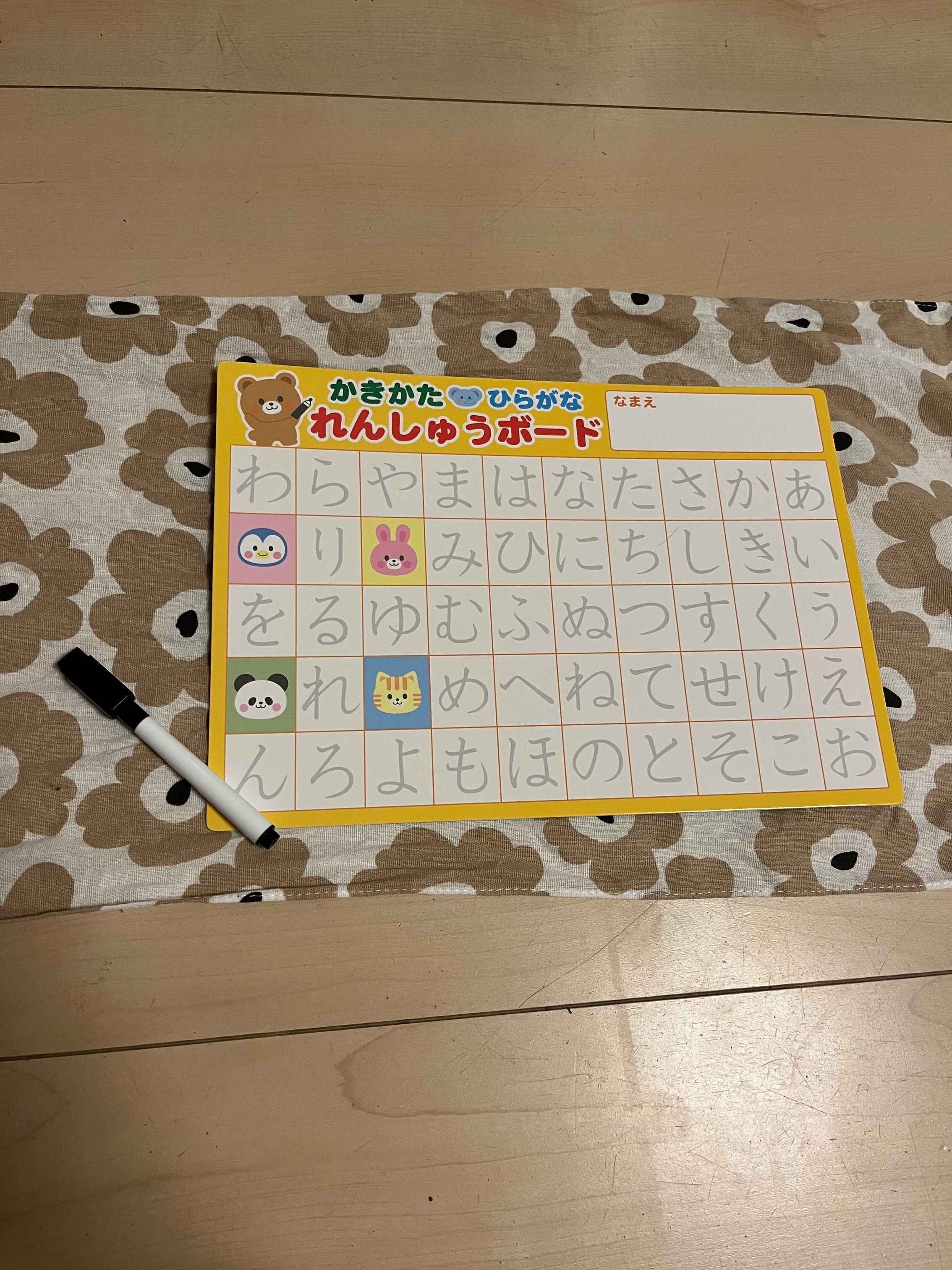 【キャンドゥ】100円で知育！繰り返し書いて消せる字のお勉強！
