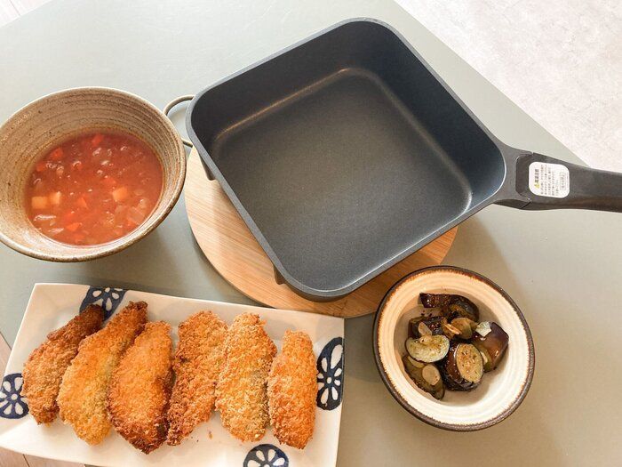 四角いフライパン「sutto」が使える！“炒める”以外が特に便利