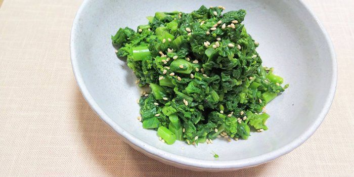 時短５分でもう一品！旬なおかず《菜の花のゆかり和え》