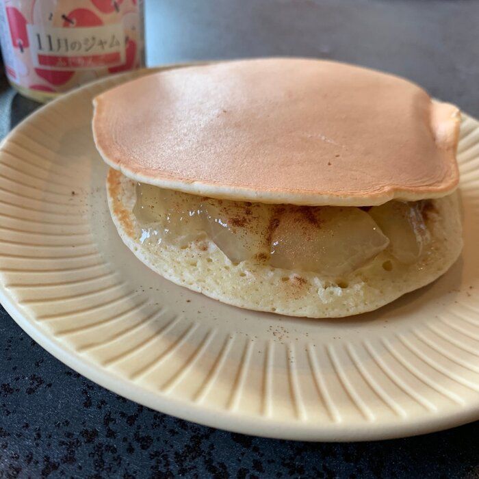 ゴロゴロりんごジャムでお手軽アップルサンド