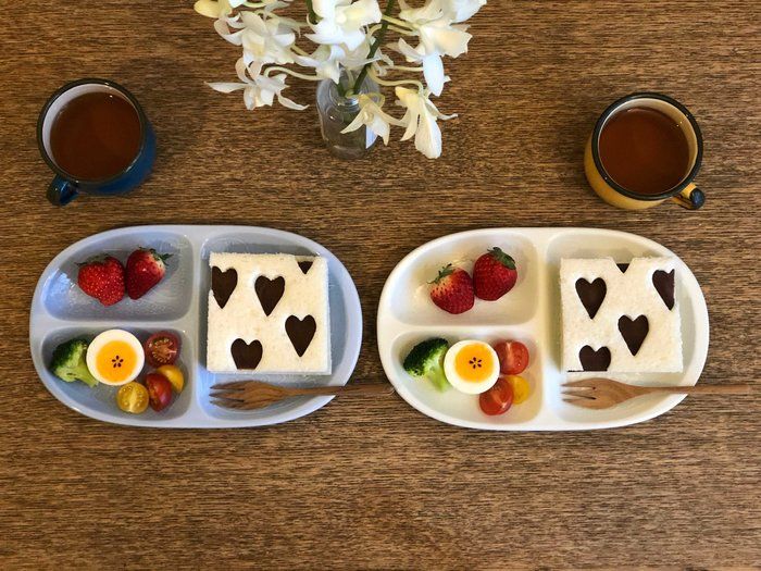 バレンタインの朝！簡単に特別感を！