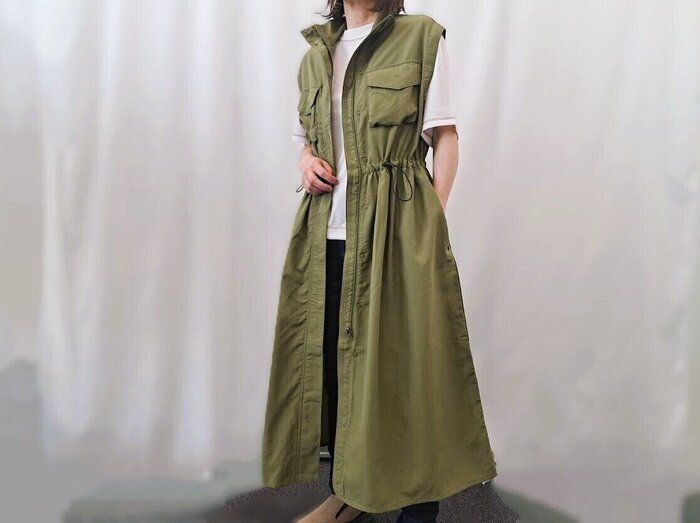 売切必至【ワークマン】大人気のきれいめなワンピースコートが2WAYで登場