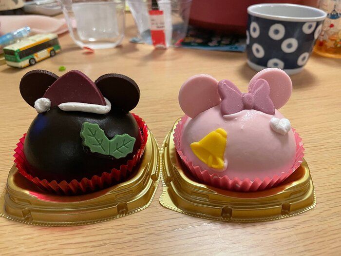 【コンビニ】ミッキーミニーのクリスマスケーキ