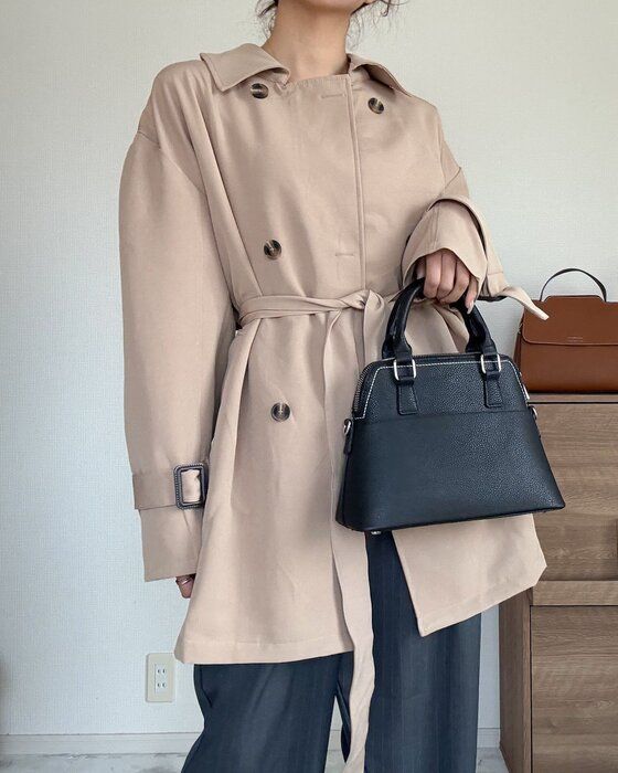 春の大活躍するトレンチコート