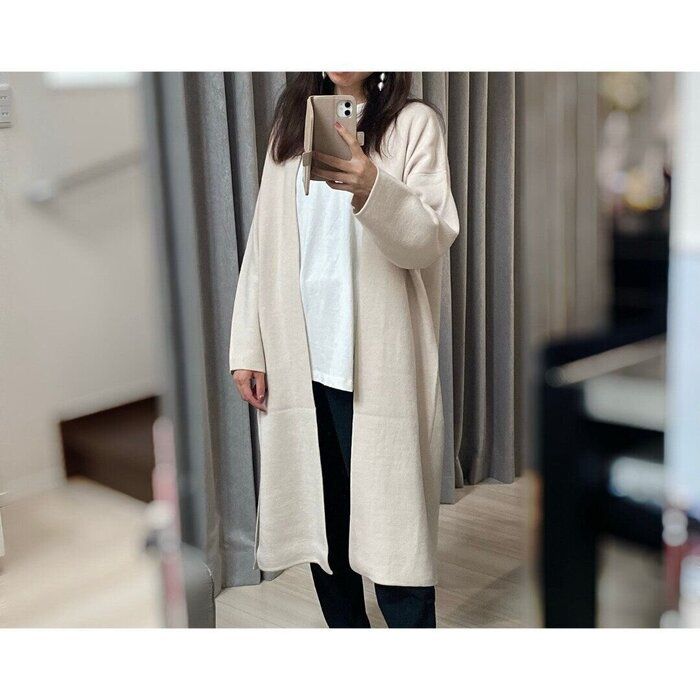 【GU】肌寒い朝晩に便利！ロングカーディガン