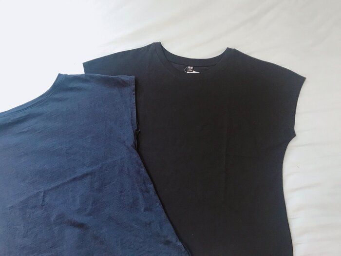 【比べてみた】無印良品とユニクロのフレンチスリーブTシャツ