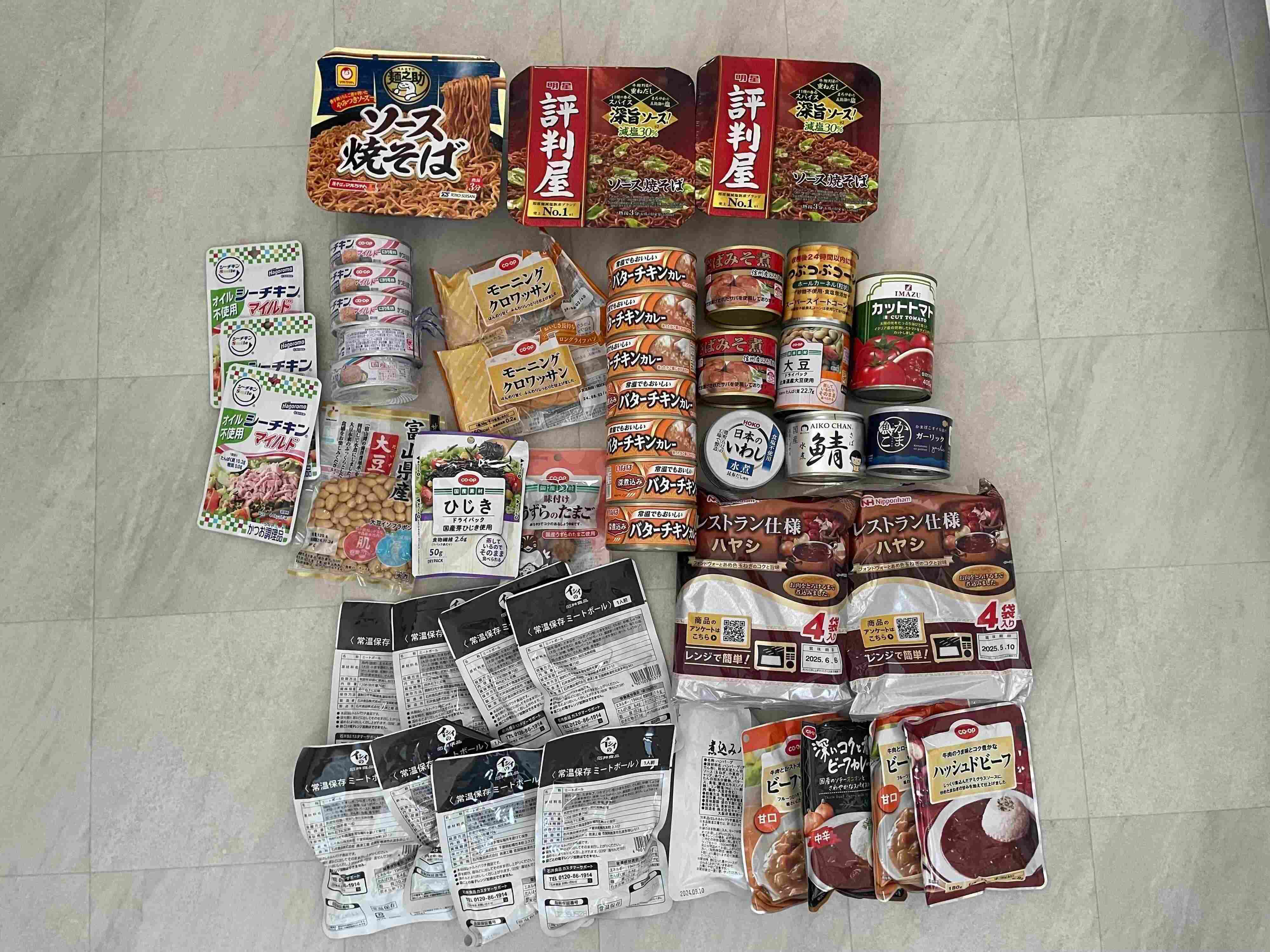 【我が家の防災】ローリングストックで何日生きていける？！我が家の食事ストックを紹介