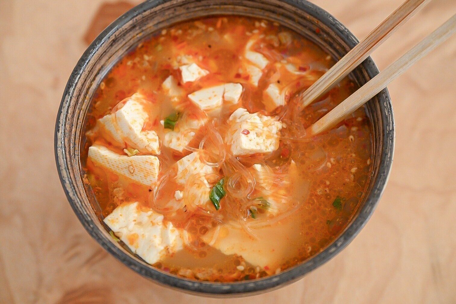 【カルディ】湯を注ぐだけ！はるさめ坦担スープ♪＆ダイエット中に！ヘルシーでボリューミーなアレンジレシピ2選