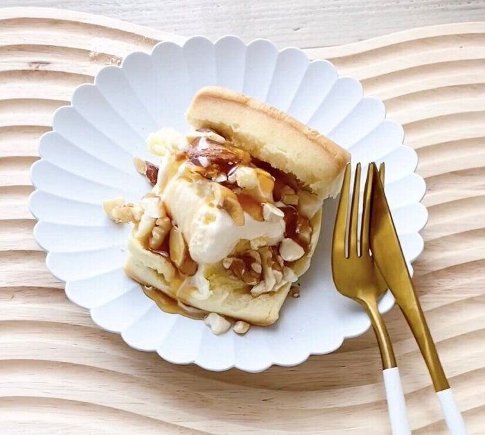 保存OK！セブンイレブンの材料三つで作るアイスバーガー