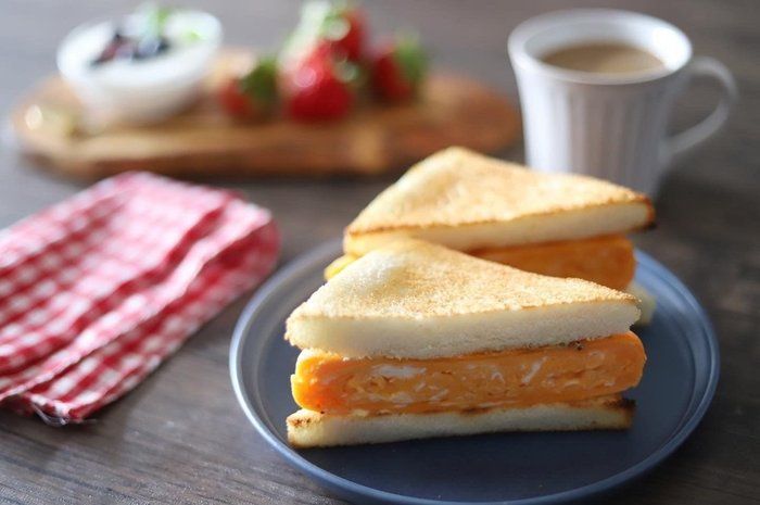 夜ごはんの余りもので朝ごパンをほんの少しチェンジ！でインスタ映え♪