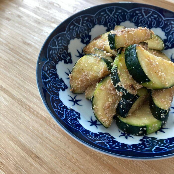 プチプチ食感が美味しい！5分で完成！ズッキーニの明太ソテー