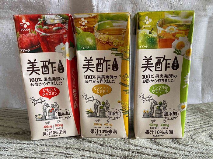 大人気の飲む果実酢【美酢】ストレートタイプ3種が飲みやすさ抜群！