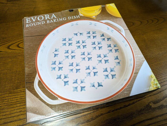 【コストコ】家族みんなで楽しめる！大皿料理に便利な「EVORA ROUND BAKING DISH」