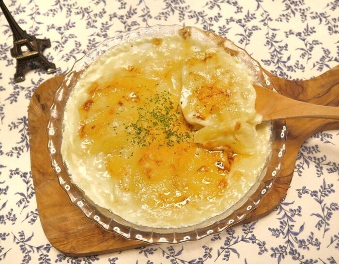 ホワイトソース不要の「クリーミーポテトグラタン」のつくり方