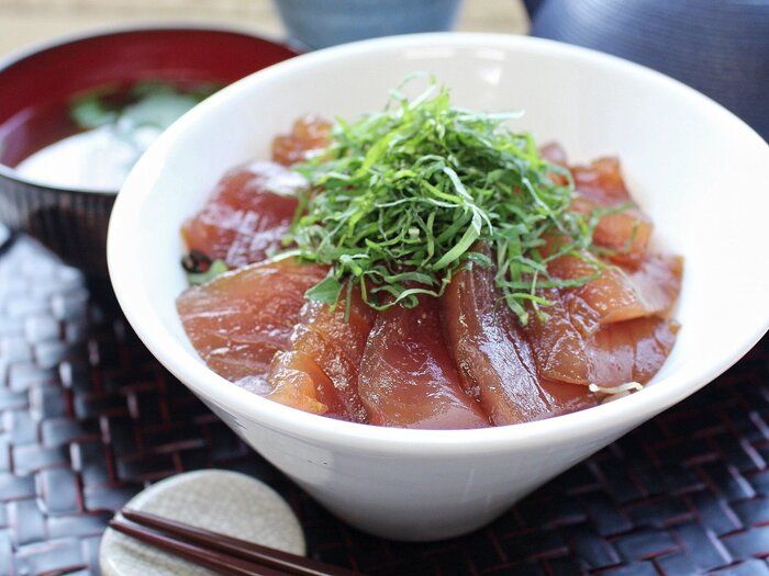 大人風味⁈○○がポイント‼︎我が家のまぐろの漬け丼