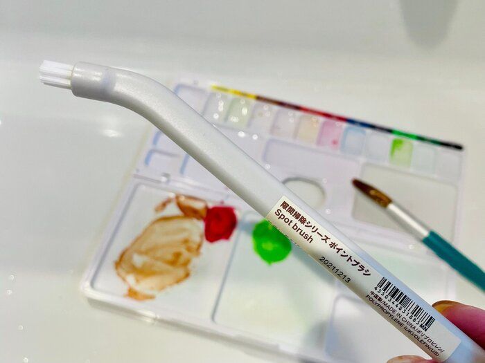 小学生ママ必見！絵の具用パレット洗うなら歯ブラシより【無印良品】掃除用ブラシがいいよ！