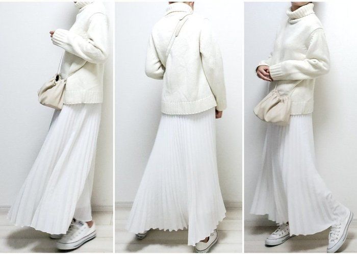 【ファッション】1年中着回せるプリーツスカート