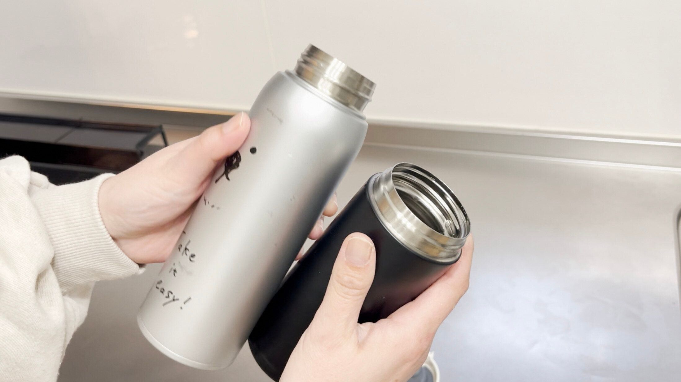 見逃しがちなゴムパッキン洗いにも！”水筒”のかんたんお手入れ術