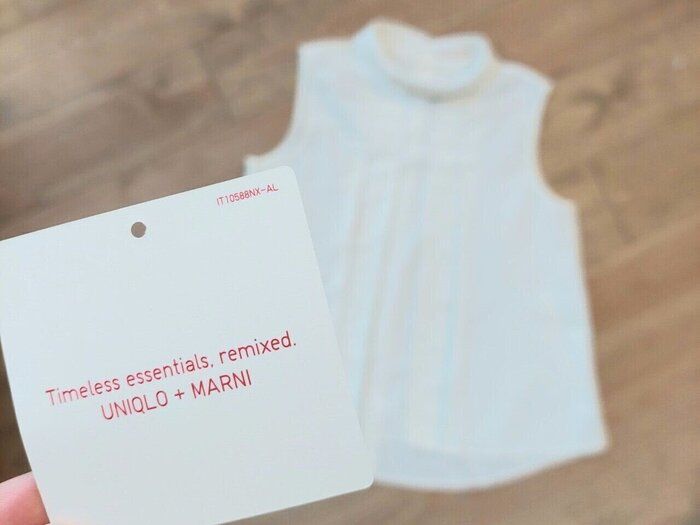 【ユニクロ】可愛いだけじゃない！マルニとコラボのタックブラウスがいい！