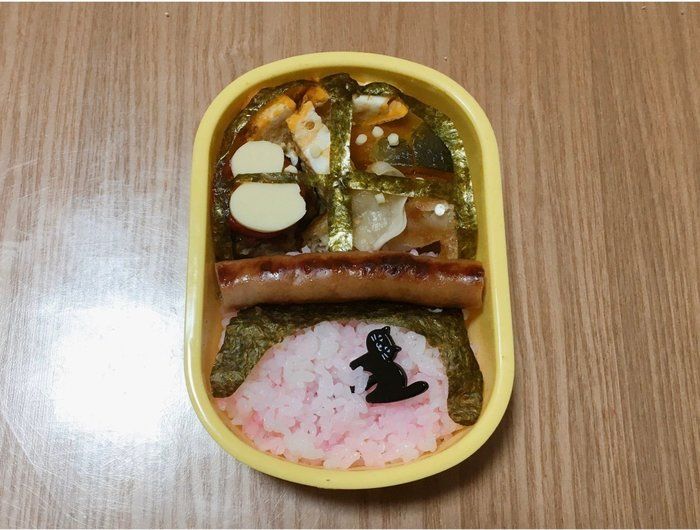 【年少弁当】1月「ゆきやこんこ」デコ弁
