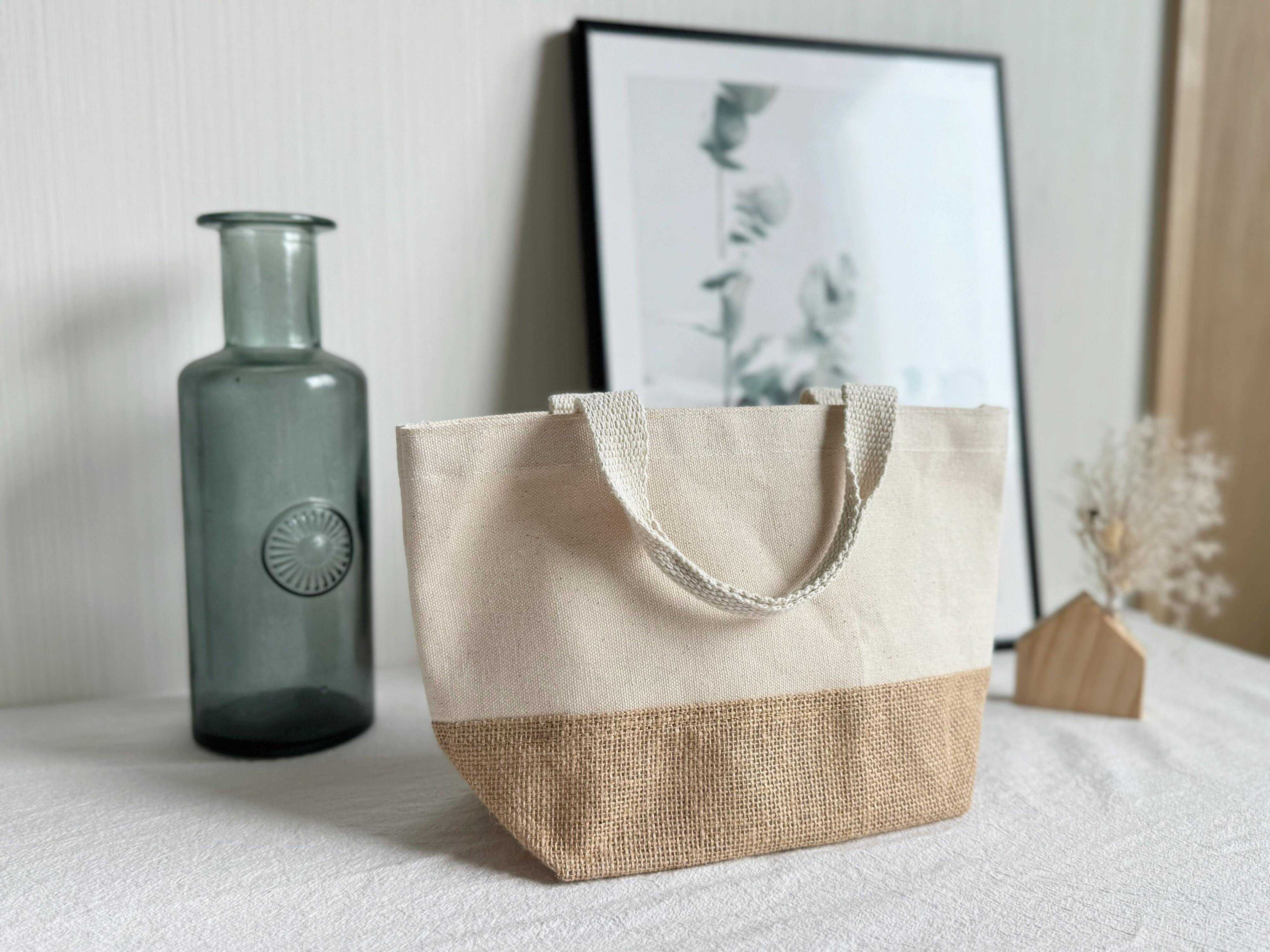 【西松屋】飛ぶように売れている！196円の「コットンジュートミニトート」が高見えで万能！