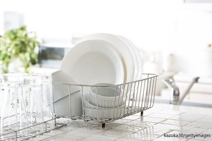 お風呂グッズがキッチンで活躍！水切りかご無し生活