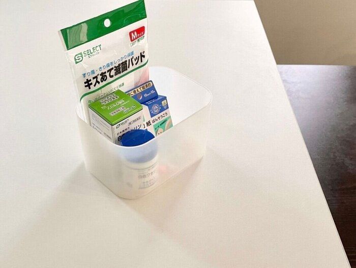 ”だしっぱなし”がなにかと活躍！なんでも片付けたいミニマリストの一時置きボックス