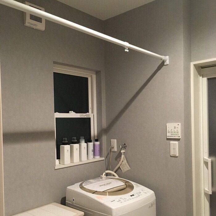 洗濯機上につっぱり棒を設置してよかったこと3選