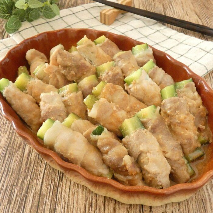 キュウリがメインおかずに！電子レンジでつくる「キュウリの豚肉巻き」はボリュームたっぷり簡単おかず