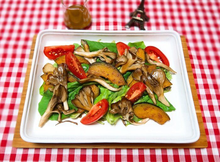 秋の味覚が味わえる！デリ風【かぼちゃときのこのグリルサラダ】のつくり方