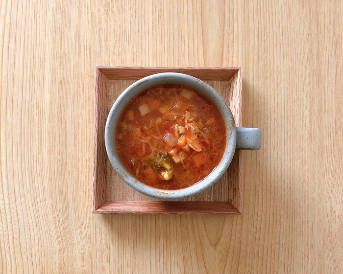 残り野菜活用法！あったかミネストローネ