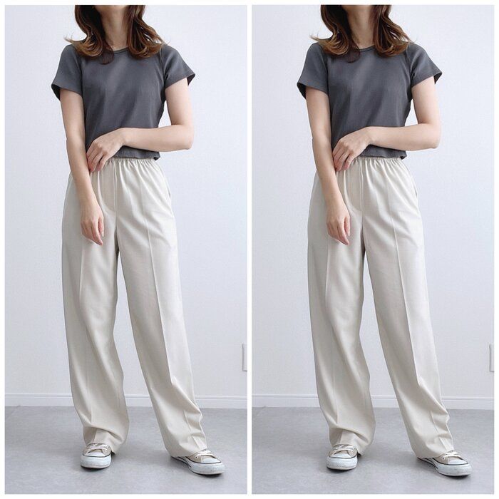 【ユニクロ】楽ちんなのに綺麗め!春物パンツ