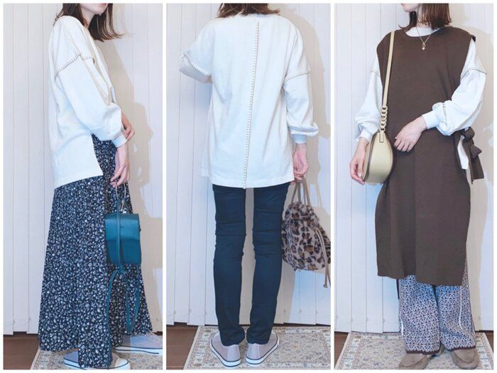 【しまむら】これだけで旬コーデになる！ステッチ入りプルオーバー