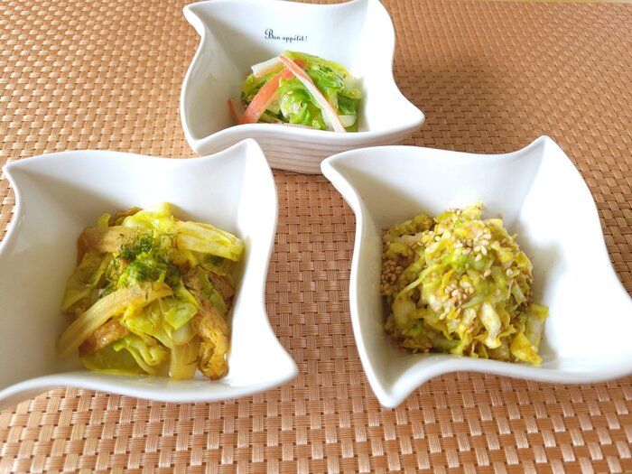 【簡単おかず】お弁当にも使える！キャベツを使った副菜3種