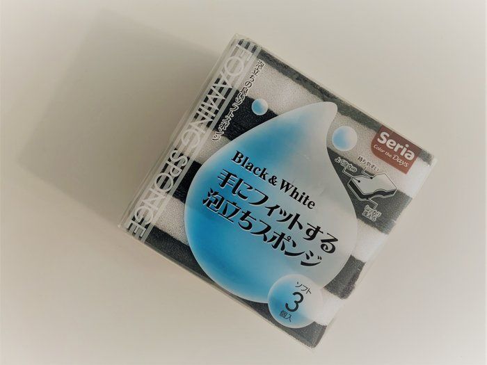 3個100円でもヘタりにくいセリアのキッチンスポンジ