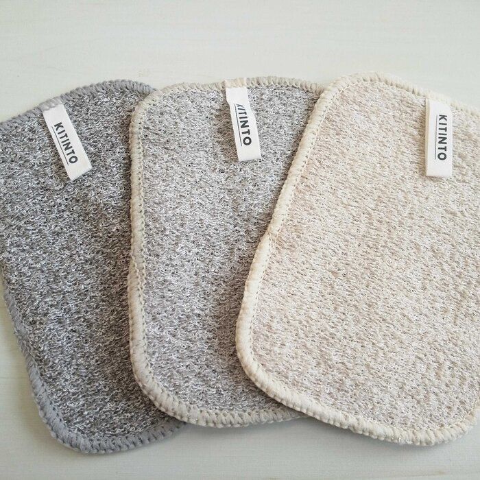 【3COINS】洗い物や掃除に♡ナチュラルカラーが可愛いミディアムクロス