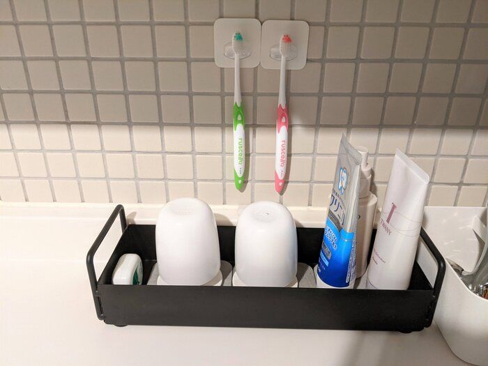 ズボラだけど衛生面が気になる主婦の“歯ブラシ＆コップ収納”
