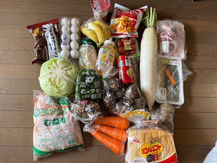 幼稚園児と高校生と大人二人の平日5日分の買い物＆献立を全部見せます！