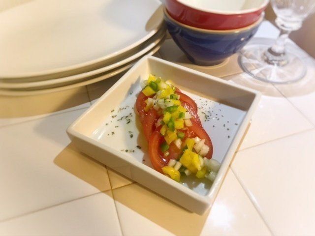 野菜たっぷり！簡単ビネグレットソースのレシピ