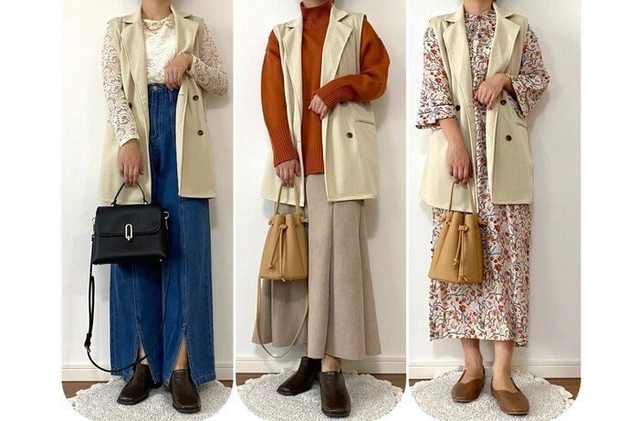 【しまむら】羽織るだけで一気におしゃれ！1639円テーラードジレは体型カバーにも