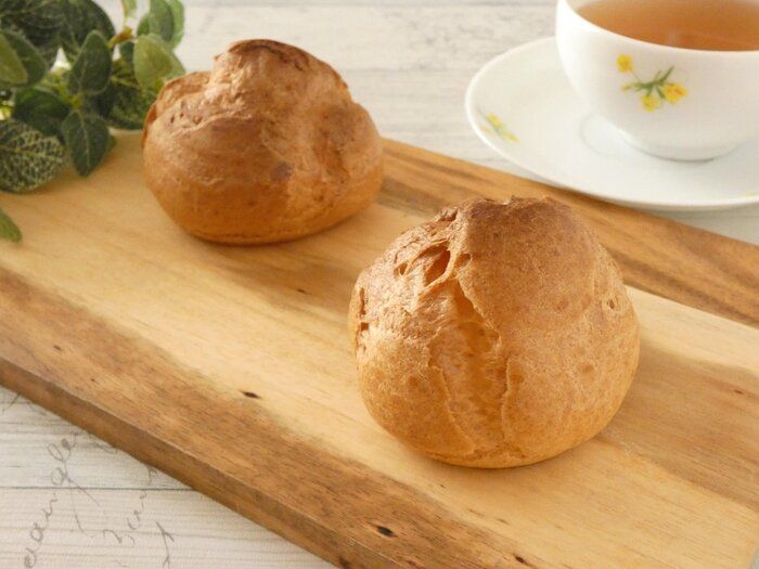 電子レンジで失敗なし！材料4つでつくるシュークリーム